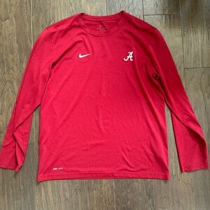 Nike. University of Alabama dri-fit long sleeve shirt. EUC.